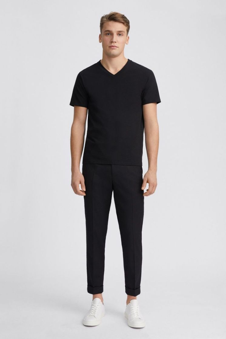 Wash inside out with similar colours - do not tumble dry 1433 BLACK